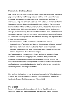Dramatische Erz&auml;hlstrukturen Das Expos&eacute;