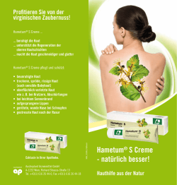 Hametum&reg; S Creme - nat&uuml;rlich besser!