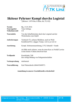Skitour Pyhrner Kampl durchs Logistal
