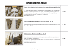 Satz Gr.A Matter Zelle Versteifung/Verbindungsbleche Lenksäulen