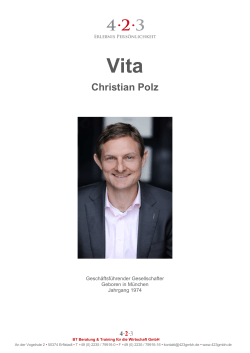 Christian Polz - 4·2·3 - Erlebnis Persönlichkeit