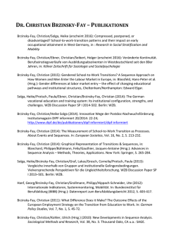 dr.christian brzinsky-fay &ndash;publikationen