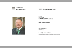 CRAMER Christian - Landtag Steiermark