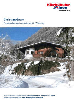 Christian Gnam in Waidring