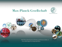 MAX - PLANCK - GESELLSCHAFT | Christian Erlacher