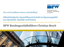 BFW Bundesgeschäftsführer Christian Bruch