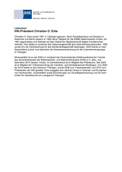 IHK-Pr&auml;sident Christian O. Erbe