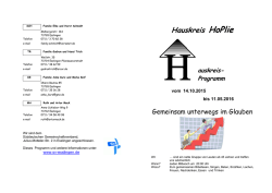 Hauskreis HoPlie