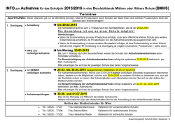INFO zur Aufnahme SS)