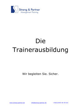 Die Trainerausbildung