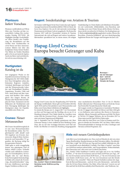 Hapag-Lloyd Cruises: Europa besucht Geiranger und Kuba