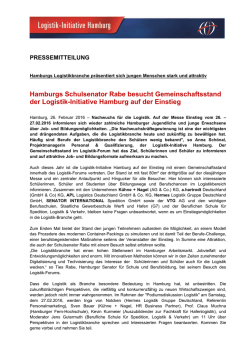 Hamburgs Schulsenator Rabe besucht Gemeinschaftsstand der