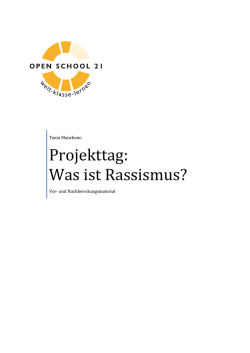 Projekttag: Was ist Rassismus?