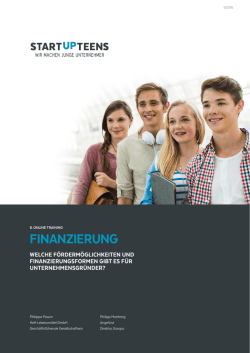 finanzierung - Startup Teens