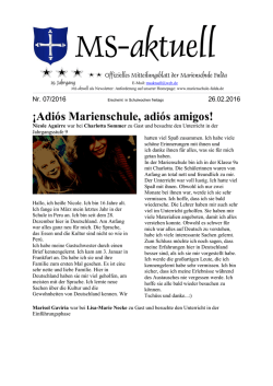 msaktuell2016 07 - Marienschule Fulda