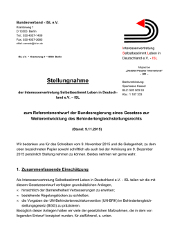 ISL-Stellungnahme-BGG