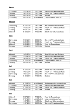 Sitzungskalender 2016 als pdf