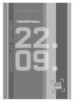 Dienstag, 22. September 2015