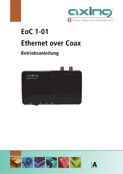 EoC 1-01 Ethernet over Coax
