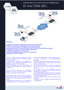 IP over TDM (E1) - X.net 2000 GmbH