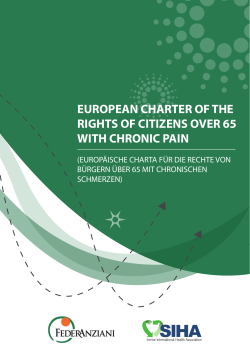 european charter of the rights of citizens over 65 with chronic pain