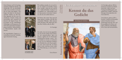 Kennst du das Gedicht - Erwin Messmer, Autor und Organist