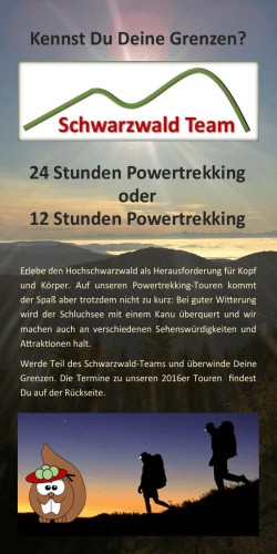 24 Stunden Powertrekking oder 12 Stunden Powertrekking Kennst