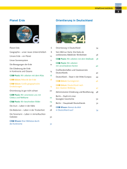 Orientierung in Deutschland Planet Erde