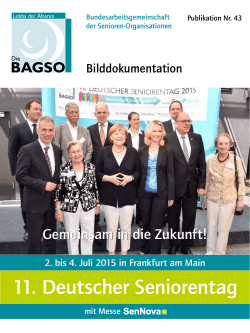 Bilddokumentation - Deutscher Seniorentag
