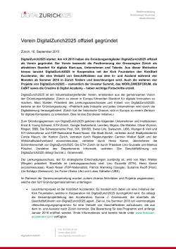 MM Verein DigitalZurich2025 offiziell gegründet