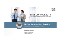 ELOas Automation Service - ELO Digital Office GmbH