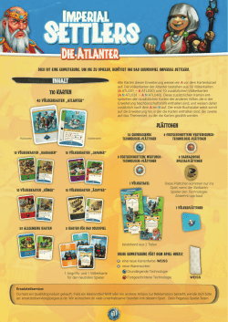 Imperial Settlers: Die Atlanter - Anleitung