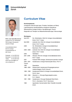 Dr Daniel Max Schmid - Klinik f&uuml;r Urologie