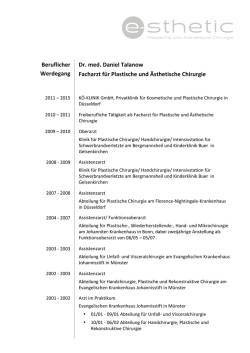 Beruflicher** Werdegang* Dr.*med.*Daniel*Talanow - e