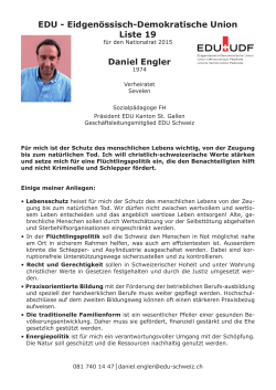 Daniel Engler EDU - EDU Kanton St. Gallen