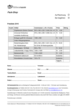 Pack-Shop - L&auml;besruum