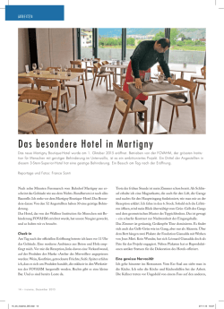 Zum Artikel über das Martigny Boutique