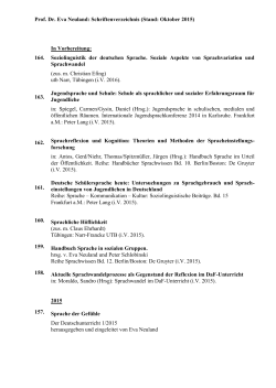 Prof. Dr. Eva Neuland - Germanistik