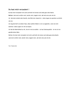 Du hast mich verzaubert