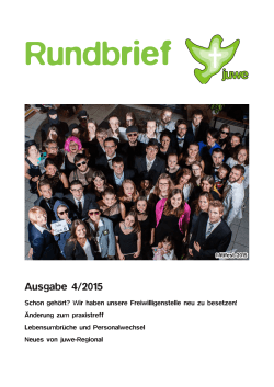 Rundbrief 4-2015 - Jugendwerk Süddeutscher