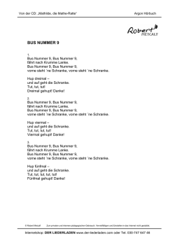Bus Nummer 9 - Robert Metcalf