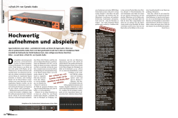 Hochwertig aufnehmen und abspielen
