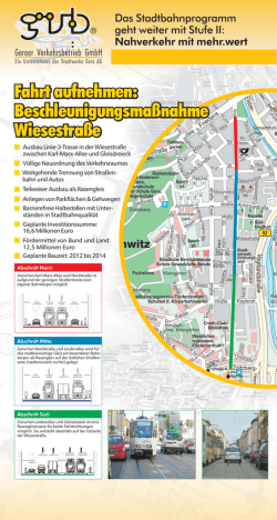 Fahrt aufnehmen: Beschleunigungsmaßnahme