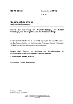 Drucksache 281/15