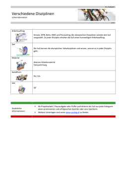 Verschiedene Disziplinen