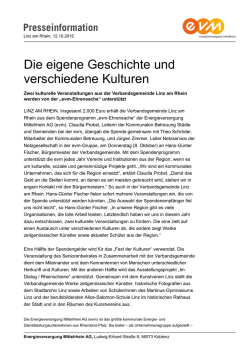 Die eigene Geschichte und verschiedene Kulturen