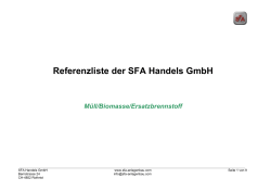 Müll/Biomasse - SFA Handels GmbH