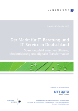 Der Markt für IT-Beratung und IT-Service in Deutschland