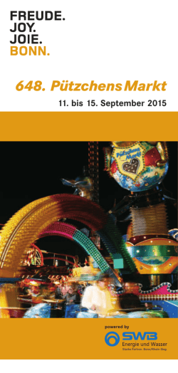 Informationsflyer der Stadt Bonn
