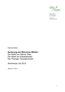 Sanierung der Münchner Märkte: Der Markt am